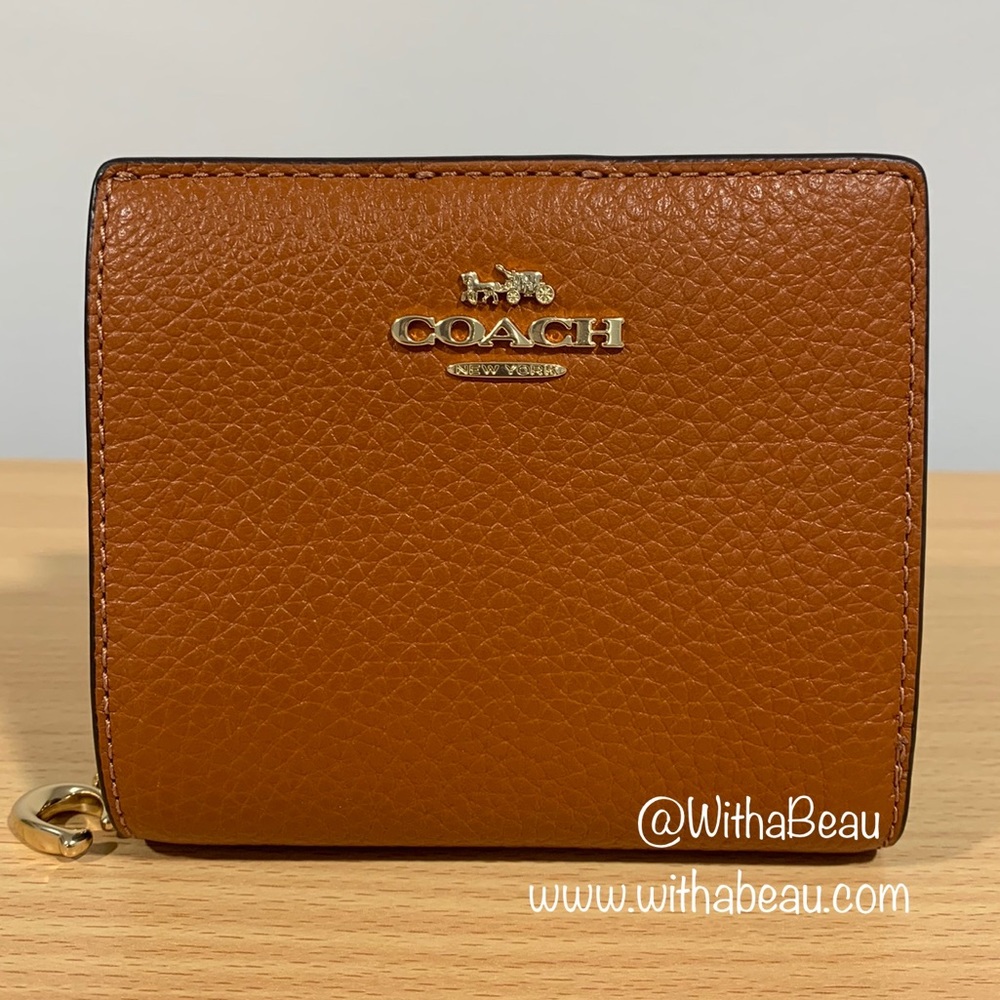 Coach Snap Wallet - Sunset/Tan/Brown